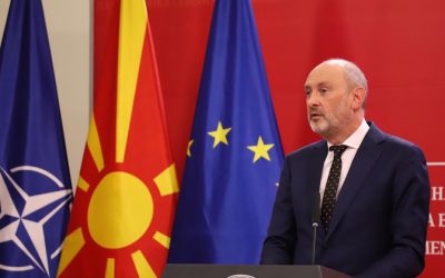 ЕУ Амбасадорот Н.Е Давид Гир во работна посета на општина Дебрца