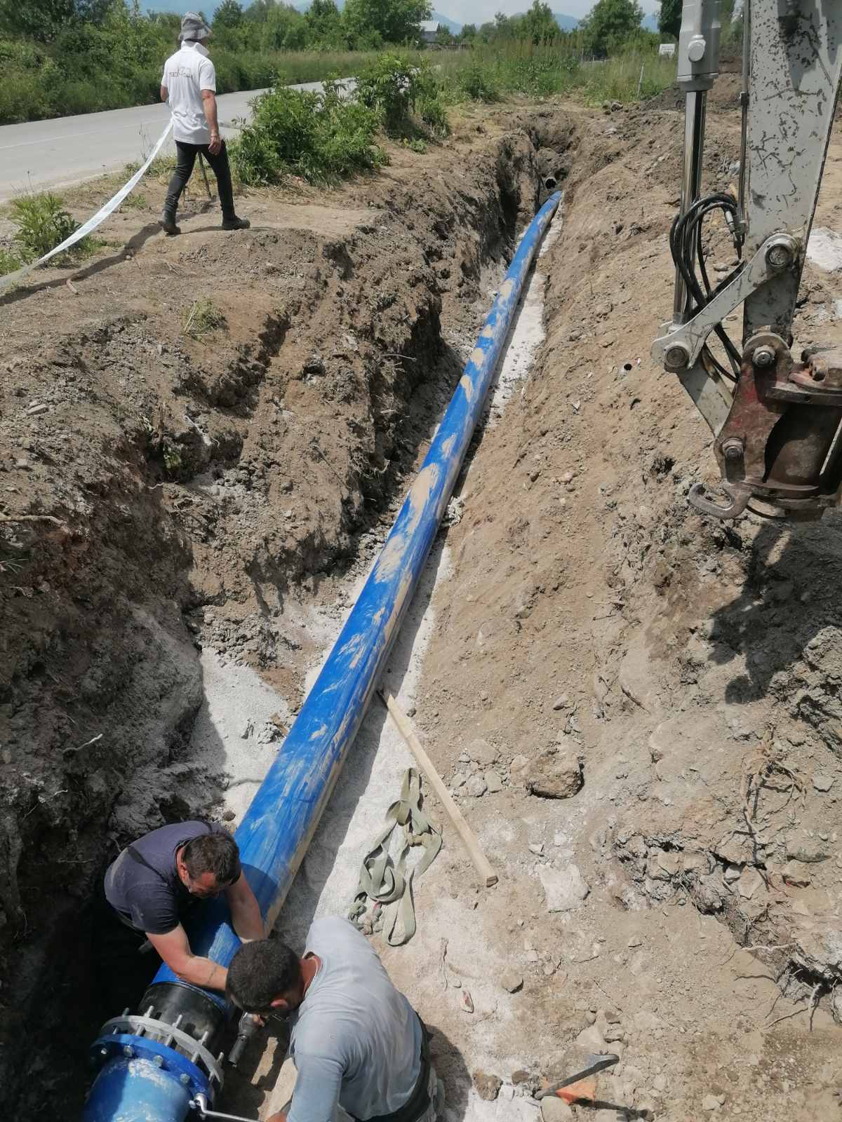 Започна  Замената на дел од регионалниот цевководот кај пумпната станица ,,Св Еразмо”