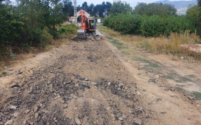 Започнаa градежните работи за реконструкција на главната улицата oд влезот во село Волино